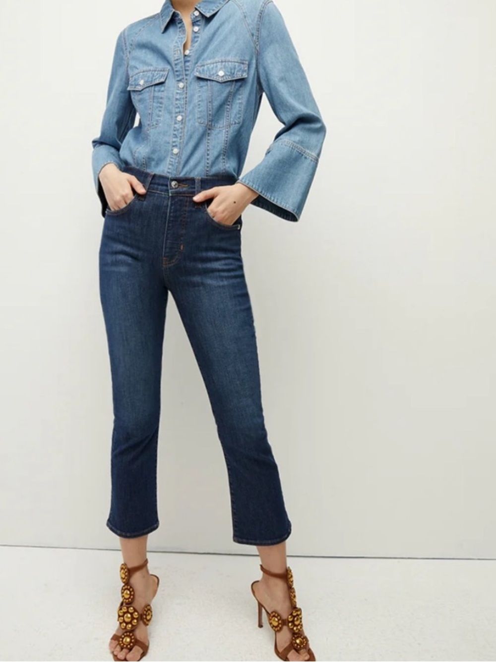 Veronica Beard Carly Kick Flare High Rise jeans, 26